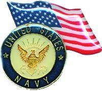 pin 4866 United States Navy with American Flag